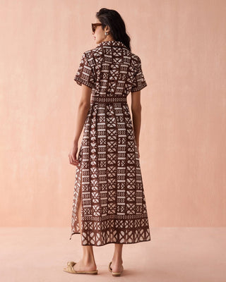 Amira Shirt Dress Nari Cacao