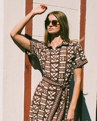 Amira Shirt Dress Nari Cacao