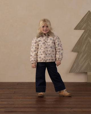 Idyllwild Jacket Blue Floral Natural