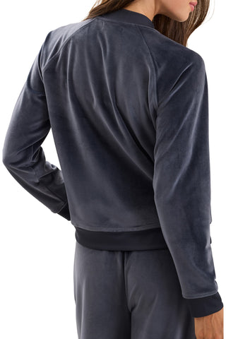 Velvet Bomber Jacket Indigo