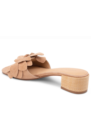 Baja Latte Suede Heel Sandal