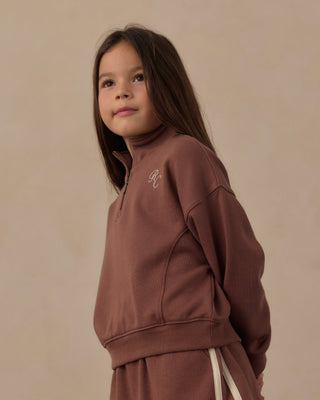 Half-Zip Sweatshirt Mulberry