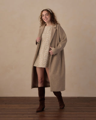 Women’s Presley Longline Coat Stone