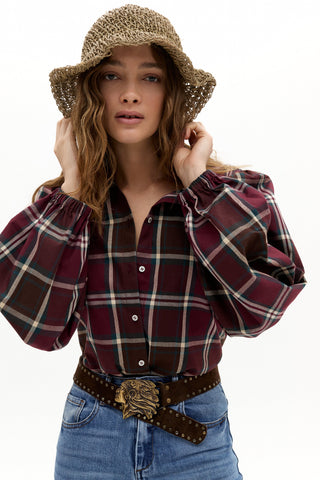 Claire Cotton Twill Shirt Jasper Checks