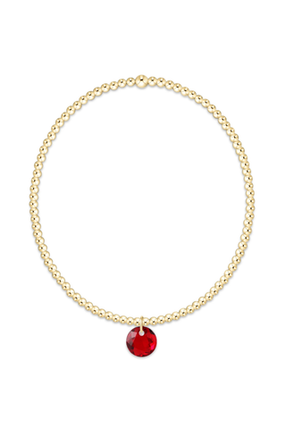 Classic Gold 2mm Bracelet Reflection Small Charm 01