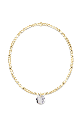 Classic Gold 2mm Bracelet Reflection Small Charm 04