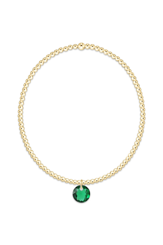 Classic Gold 2mm Bracelet Reflection Small Charm 05