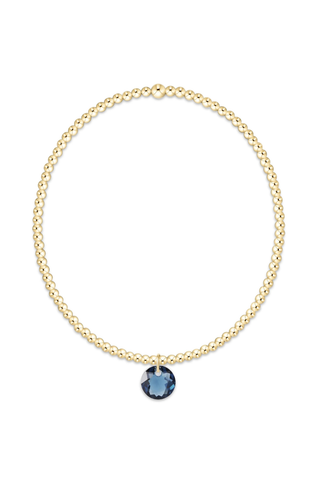 Classic Gold 2mm Bracelet Reflection Small Charm 09