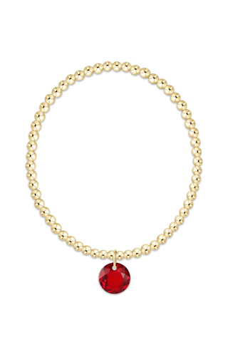 Classic Gold 3mm Bracelet Reflection Charm 01