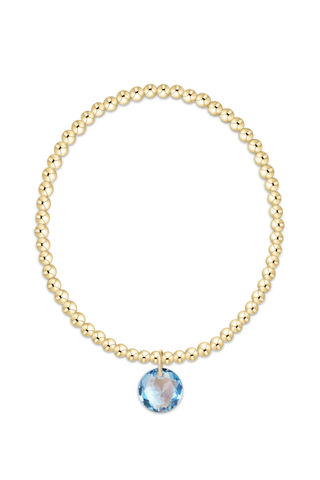 Classic Gold 3mm Bracelet Reflection Charm 03