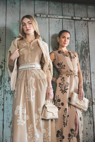 Eloise Zip Dress St. Augustine Folk Foral Wren