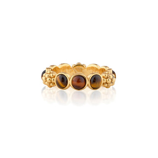 Berry Gem Ring Tigers Eye