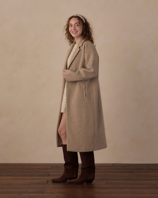Women’s Presley Longline Coat Stone