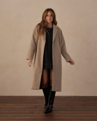 Women’s Presley Longline Coat Stone