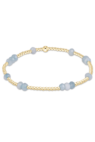 Hope Unwritten Gemstone 4mm Bracelet Aquamarine