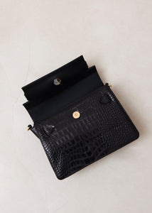 The M Exotic - Black Leather Handbag