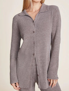 Barefoot Dreams Ribbed Button Down Cardigan