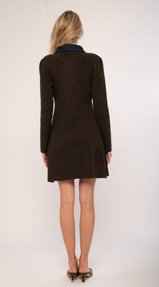 Faye Knit Mini Dress Cedar