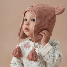Load image into Gallery viewer, BEAR AVIATOR KNIT BABY HAT