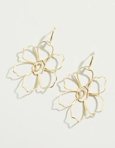 Spartina Flower Earrings Gold