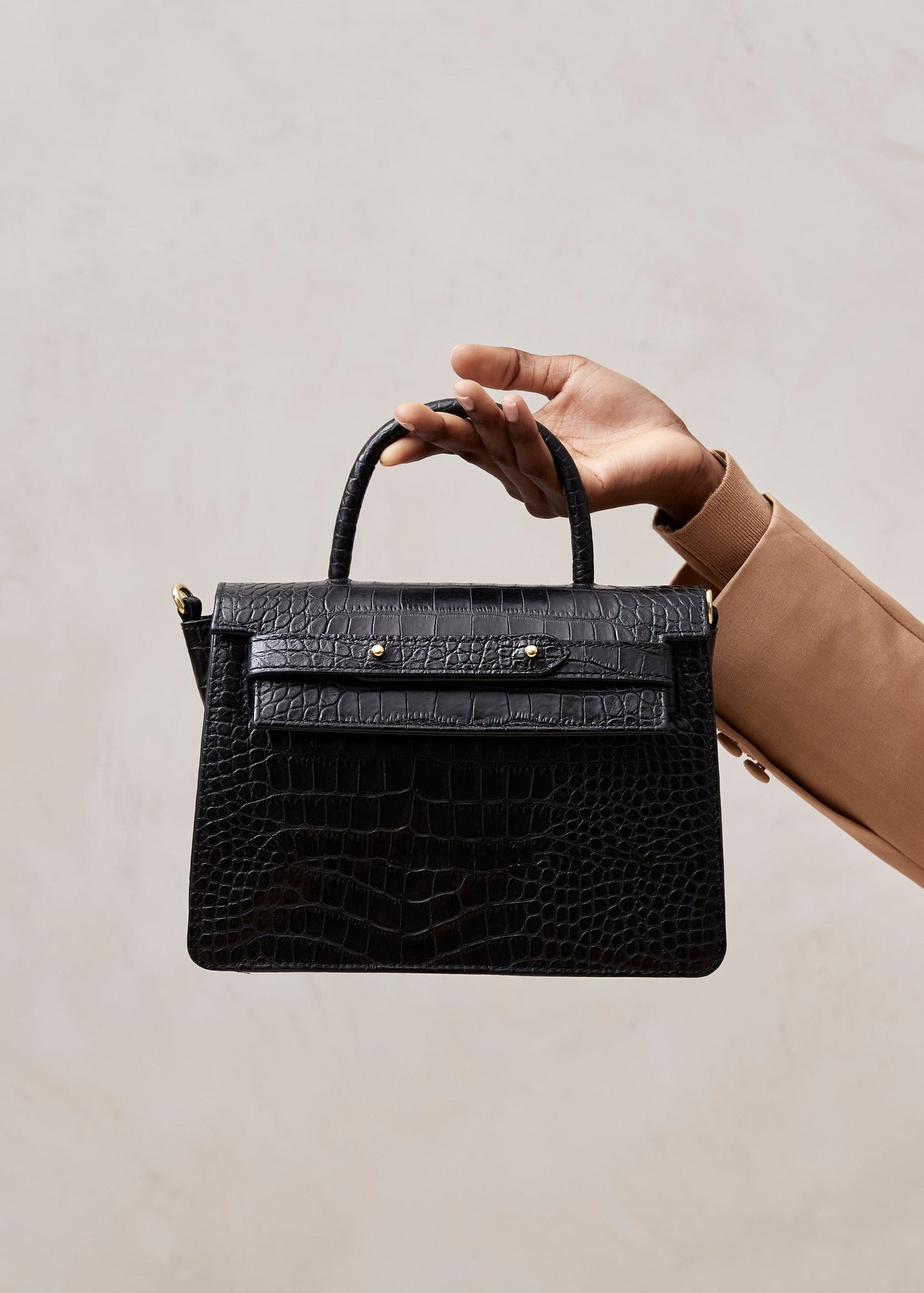 The M Exotic - Black Leather Handbag