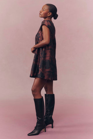 Spade Dress Brown Black
