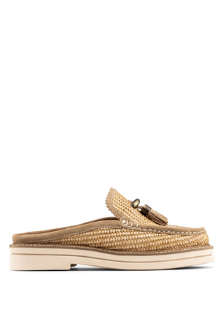 Lyndall Raffia Mules Tabacco