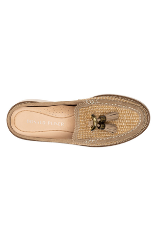 Lyndall Raffia Mules Tabacco