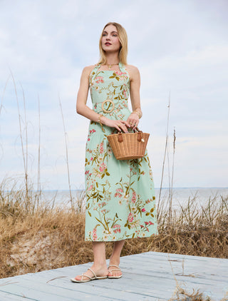 Lucille Midi Dress Seawall Botanical
