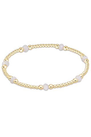 Purpose Gemstone 4mm Bracelet Mother of Pearl