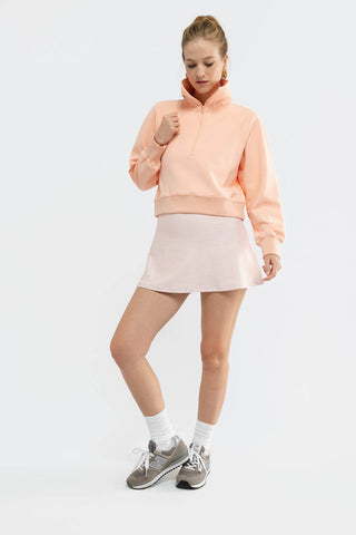 Nora Half-Zip Sweatshirt Melon