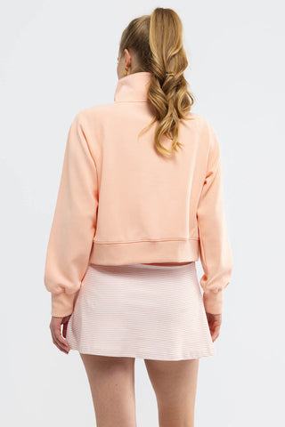 Nora Half-Zip Sweatshirt Melon