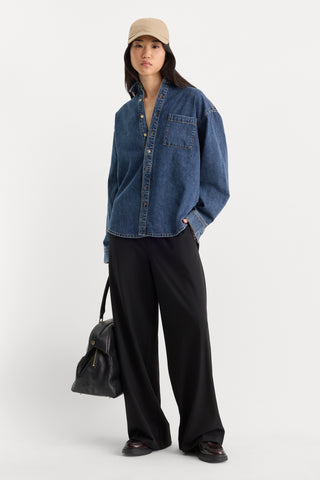 Oversized Denim Easy Shirt Alcove