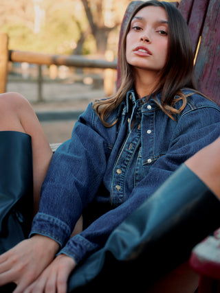 Oversized Denim Easy Shirt Alcove