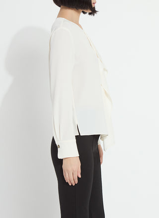 Celeste Flounced Blouse Natural Pearl