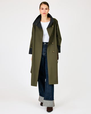 Palmer Reversible Trench Coat Olive