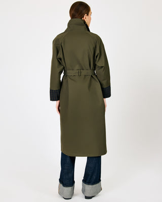 Palmer Reversible Trench Coat Olive