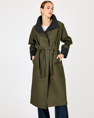 Palmer Reversible Trench Coat Olive