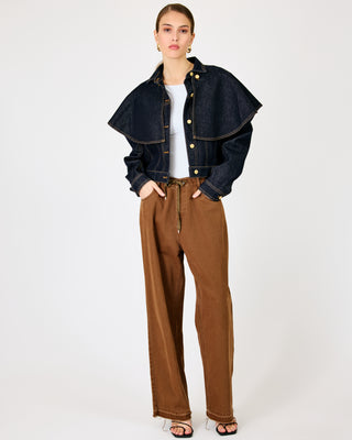 Roxie Cape Jacket Indigo