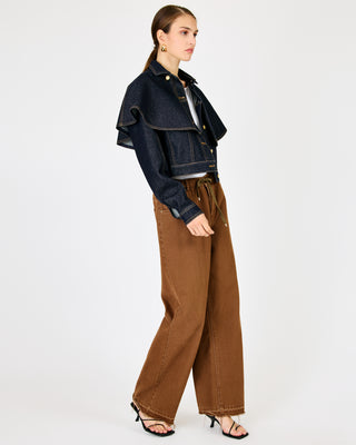 Roxie Cape Jacket Indigo