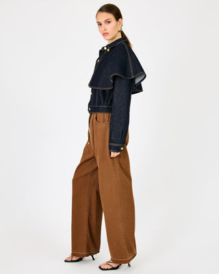 Roxie Cape Jacket Indigo