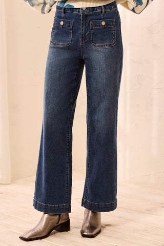 Sophia Curvy Super Straight Jeans Dusk