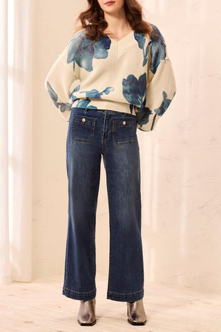 Sophia Curvy Super Straight Jeans Dusk