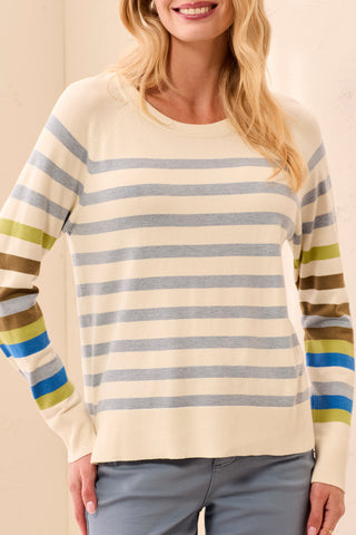 Long Sleeve Crew Neck Sweater Moonstone