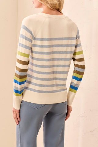 Long Sleeve Crew Neck Sweater Moonstone