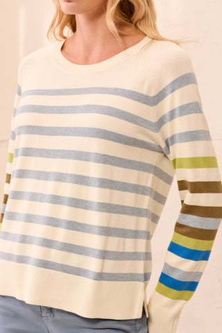 Long Sleeve Crew Neck Sweater Moonstone