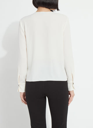 Celeste Flounced Blouse Natural Pearl