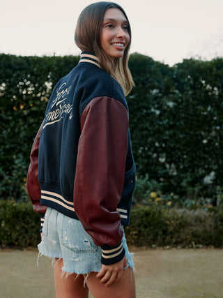 Team Varsity Jacket New Navy