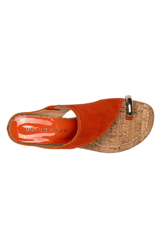 Vesna Toe Ring Wedge Sandal Persimmon