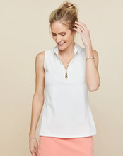 Load image into Gallery viewer, Spartina Pearl White Serena Half-Zip Top